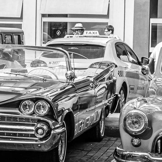 Cuba Old Cars_02 - Kunstdruck+ weißer Rand