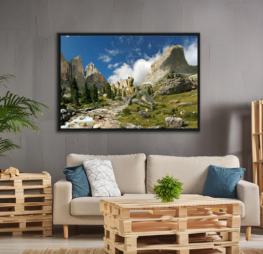 Peace of mind - Gerahmte Leinwand