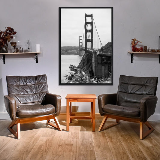 San Francisco Golden Gate Bridge - Gerahmte Leinwand