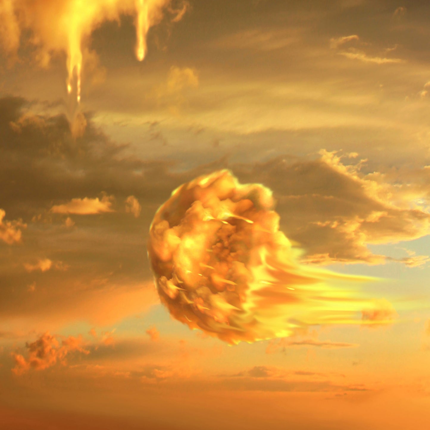 Burning sky_Leinwand dick