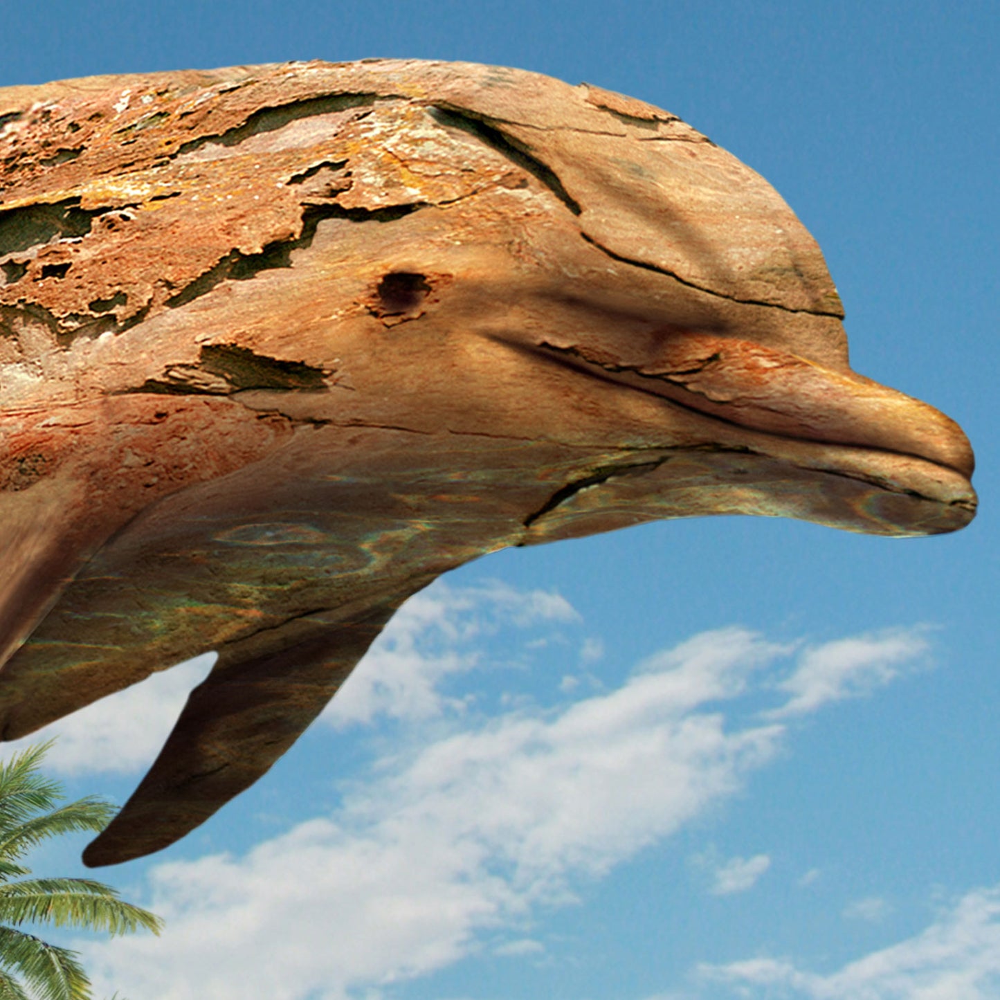 Dolphin Paradise - Kunstdruck+ weißer Rand