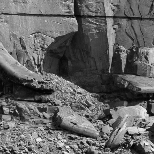 Monument Valley_sw - Kunstdruck+ weißer Rand