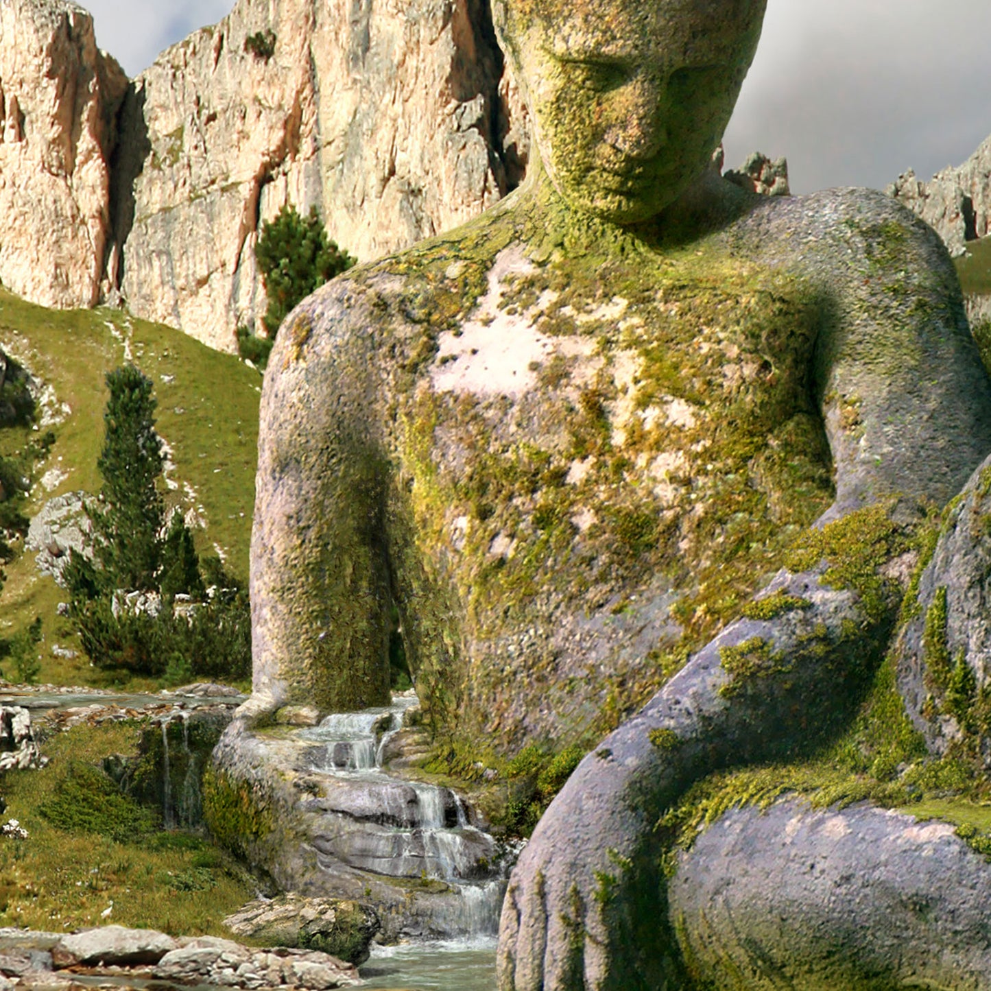 Peace of mind - Gerahmte Leinwand