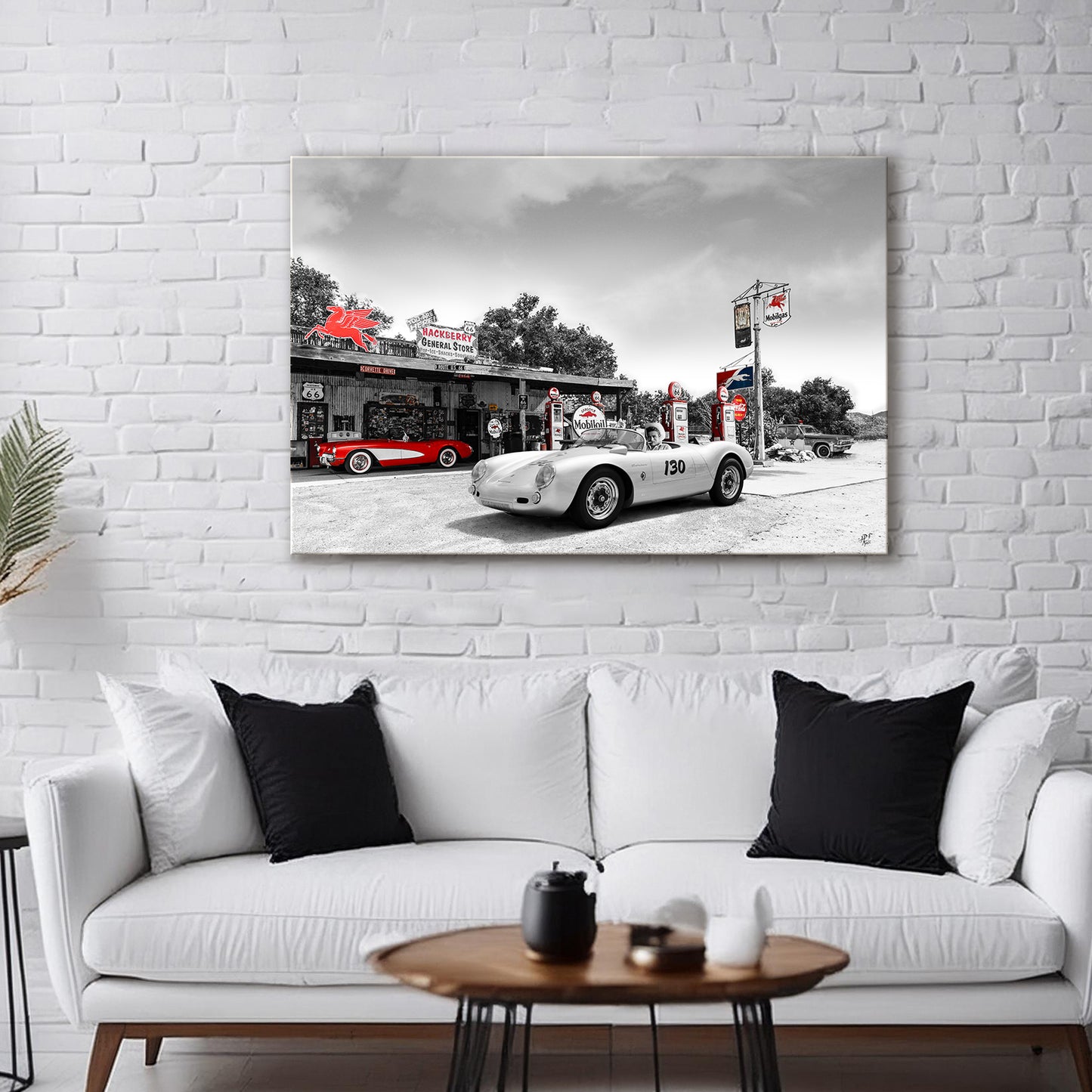 ROUTE 66 - JAMES DEAN - Leinwandbild