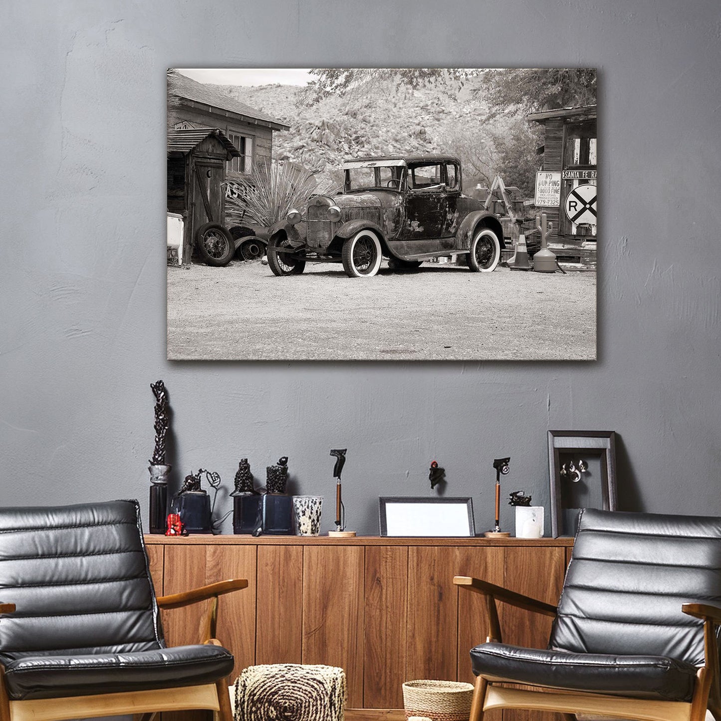 ROUTE 66 - OLD FORD - Leinwandbild