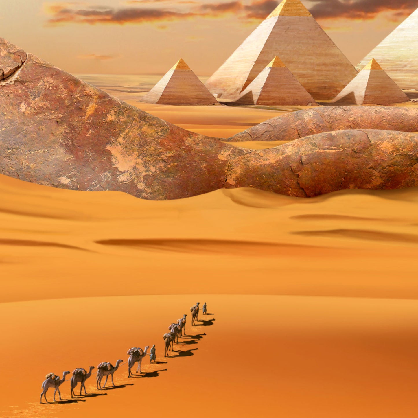 Sleeping Pharaoh - Gerahmte Leinwand