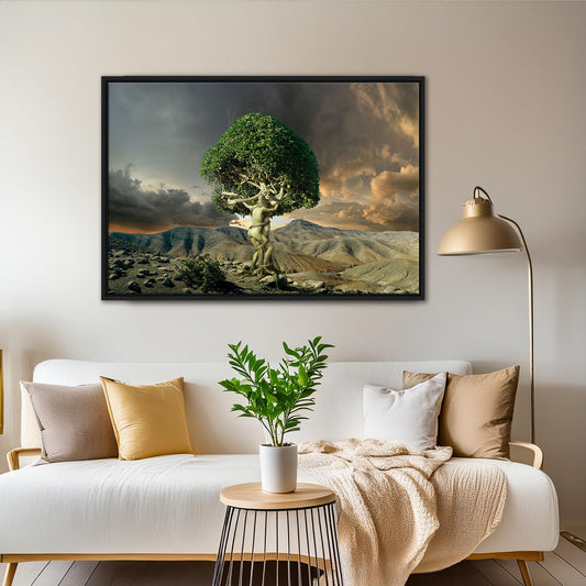 Tree of love - Gerahmte Leinwand